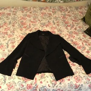 Black Blazer with Flare Sleeves